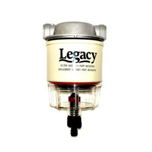 Fuel Filter Assembly with Drain - Three Piece Filter Assembly